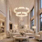 Halo Modern Living Room Chandelier - Blushlighting
