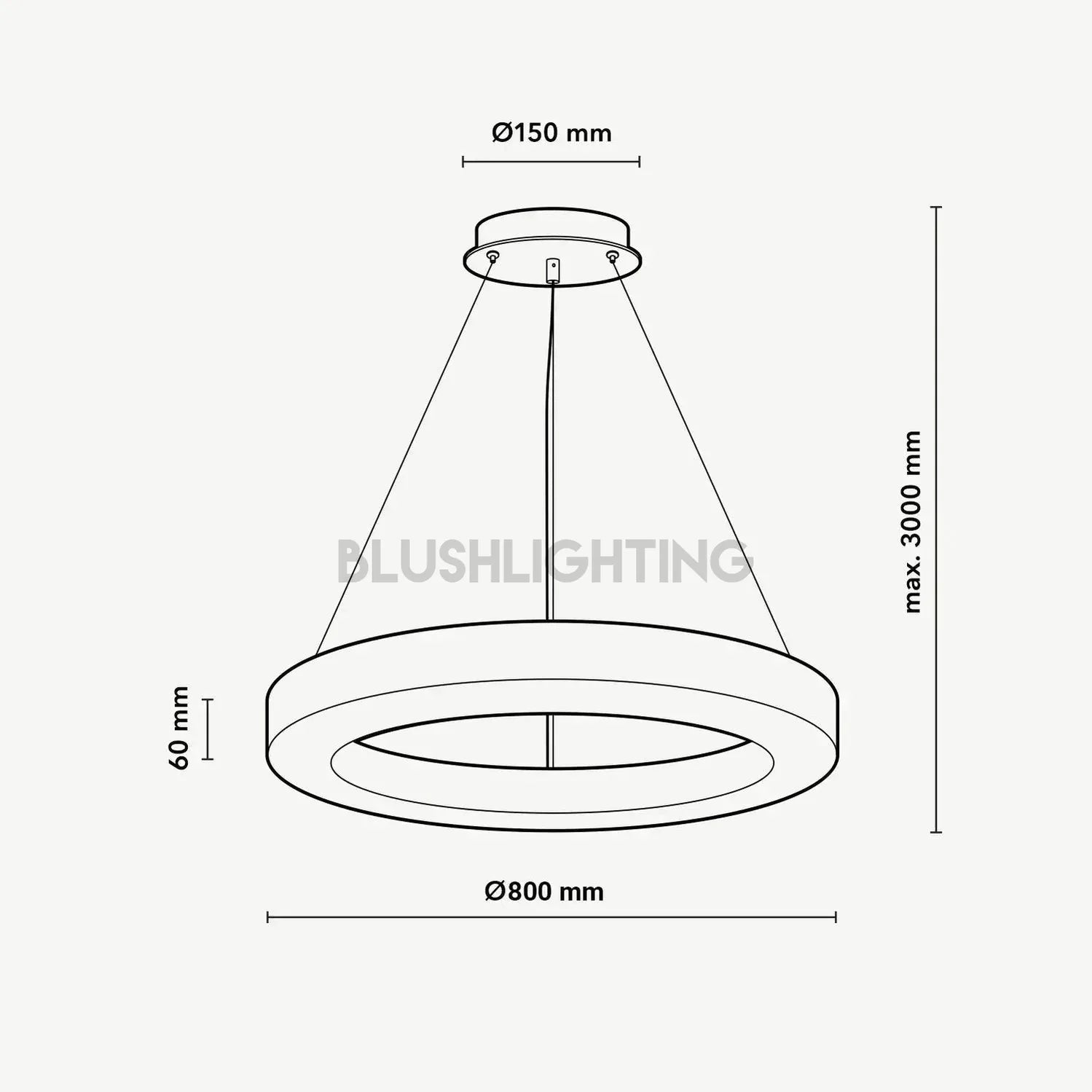 Halo Ring Alabaster Natural Stone Chandelier - 23.6 x 2.4 x 2.4 inchesBlushlighting
