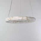 Halo Ring Alabaster Natural Stone Chandelier - 23.6 x 2.4 x 2.4 inchesBlushlighting