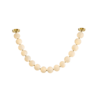 Halti Necklace Acrylic Chandelier - 114 Lights: Dia 31.5" x H 98.4"Gold & WhiteWarm LightBlushlighting