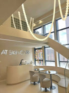 Halti Necklace Acrylic Chandelier - 114 Lights: Dia 31.5" x H 98.4"Gold & WhiteWarm LightBlushlighting
