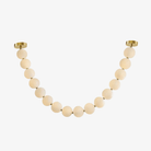 Halti Necklace Acrylic Chandelier - 15 Lights: Dia 35" xH 19.6"Gold & WhiteWarm LightBlushlighting