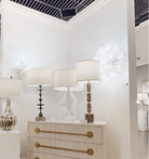 Hanasaku Flower Sixteen - Light Flush Mount in Antique Silver Leaf with Hand - Cut Crystal Accents - Blushlighting