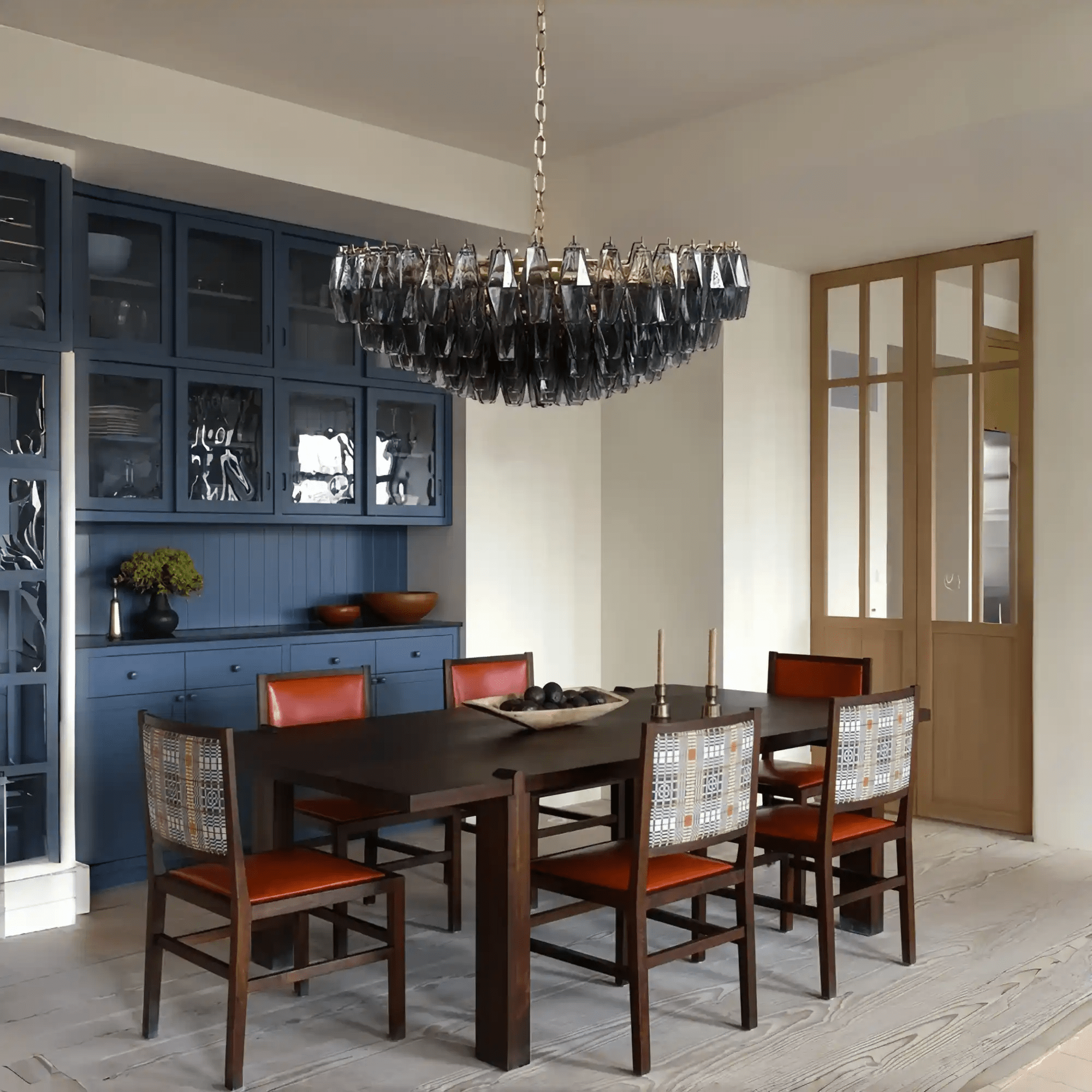 Hand Blown Tier Glass Large Murano Chandelier 24"31"40" - D60*H30CM/D23.62"*H11.81"Warm Light (3000K)SmokyBlushlighting