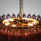 Hand Blown Tier Glass Large Murano Chandelier 24"31"40"-American Vintage chandelier lamp-Blushlighting-Blushlighting