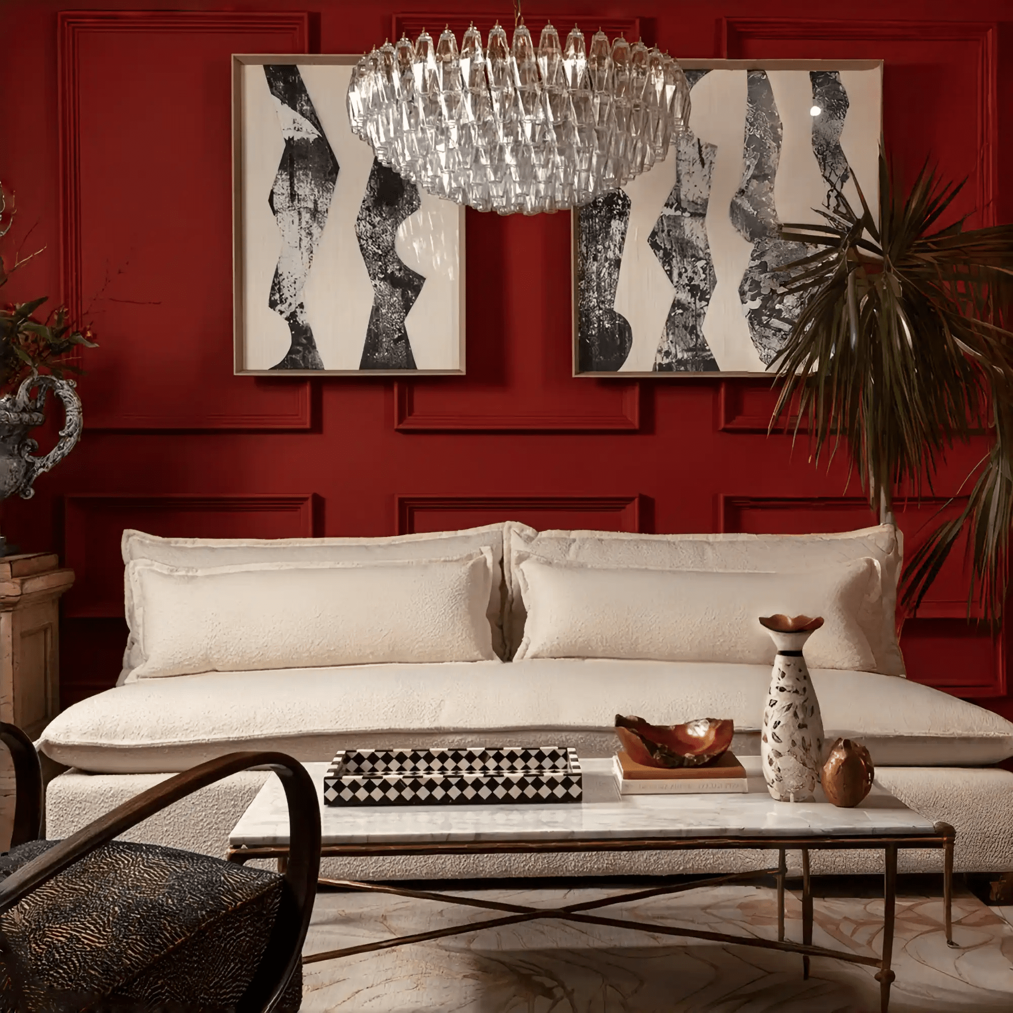 Hand Blown Tier Glass Large Murano Chandelier 24"31"40" - D60*H30CM/D23.62"*H11.81"Warm Light (3000K)PurpleBlushlighting