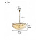 Hand Blown Tier Glass Large Murano Chandelier 24"31"40"-American Vintage chandelier lamp-Blushlighting-Blushlighting