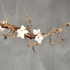 Handcrafted Sculptural Floral Branch Chandelier by Blushlighting