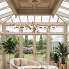 Handcrafted Sculptural Floral Branch Chandelier by Blushlighting