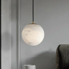Hansa Alabaster Ball Pendant Light, Island Mini Pendant Light - 5"DBlushlighting