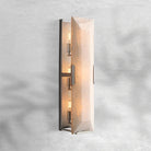 Harlew Calcite Linear Sconce - Polished Stainless SteelBlushlighting