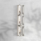 Harlew Crystal Triple Wall Lamp - Polished Stainless SteelBlushlighting