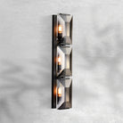 Harlew Crystal Triple Wall Lamp - Matte BlackBlushlighting