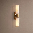Harline Alabaster 2-Light Wall Sconce - BrassBlushlighting