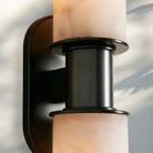 Harline Alabaster 2 - Light Wall Sconce - NickelBlushlighting