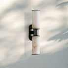 Harline Alabaster 2 - Light Wall Sconce - NickelBlushlighting