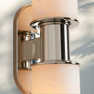 Harline Alabaster 2 - Light Wall Sconce - NickelBlushlighting