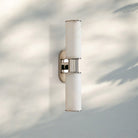 Harline Alabaster 2 - Light Wall Sconce - NickelBlushlighting