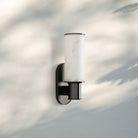 Harline Alabaster Wall Sconce - NickelBlushlighting
