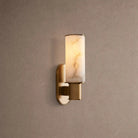 Harline Alabaster Wall Sconce - BrassBlushlighting