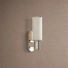 Harline Alabaster Wall Sconce - NickelBlushlighting