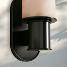 Harline Alabaster Wall Sconce - NickelBlushlighting