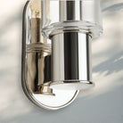 Harline Clear Glass Wall Sconce - NickelBlushlighting