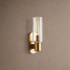Harline Clear Glass Wall Sconce - BrassBlushlighting