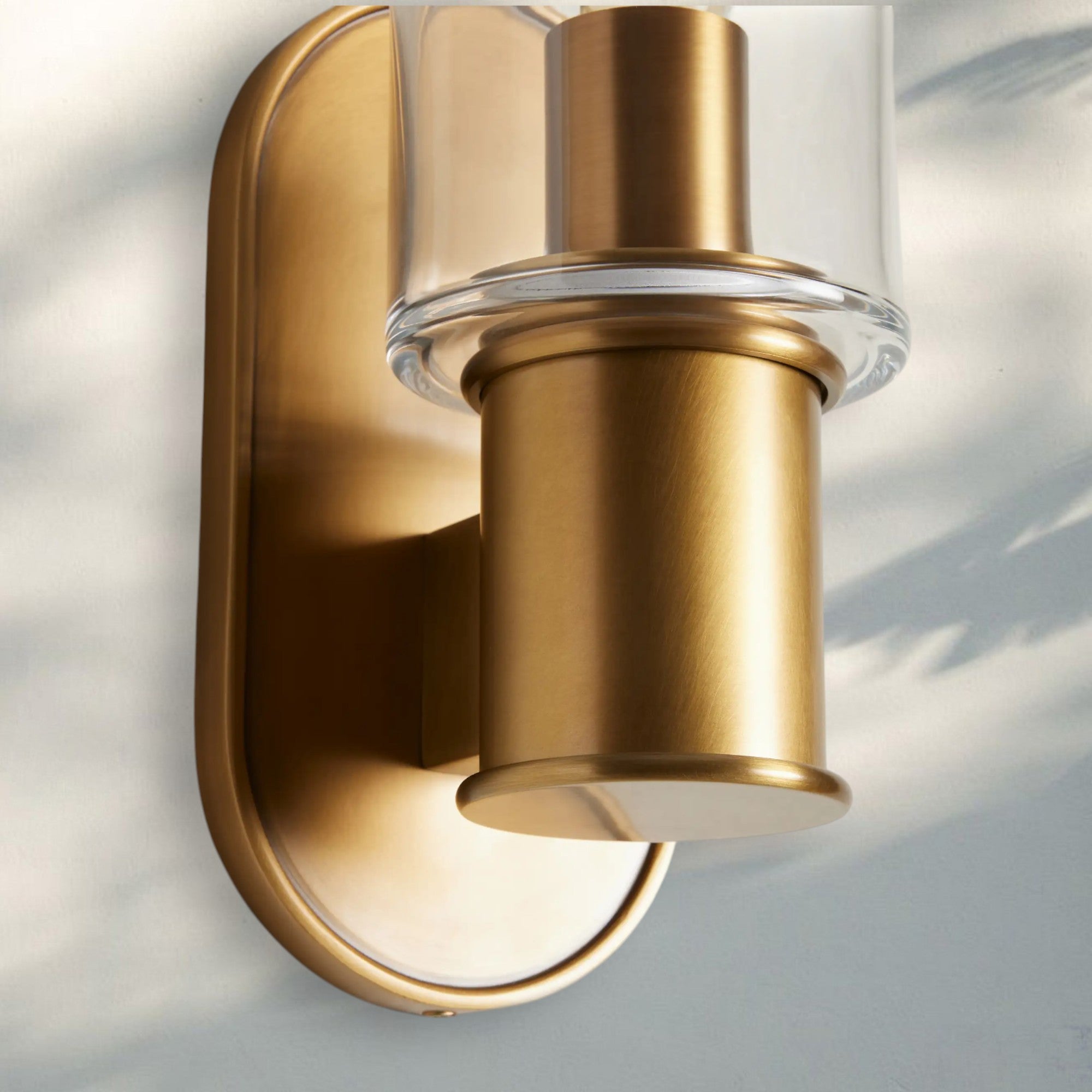 Harline Clear Glass Wall Sconce - NickelBlushlighting