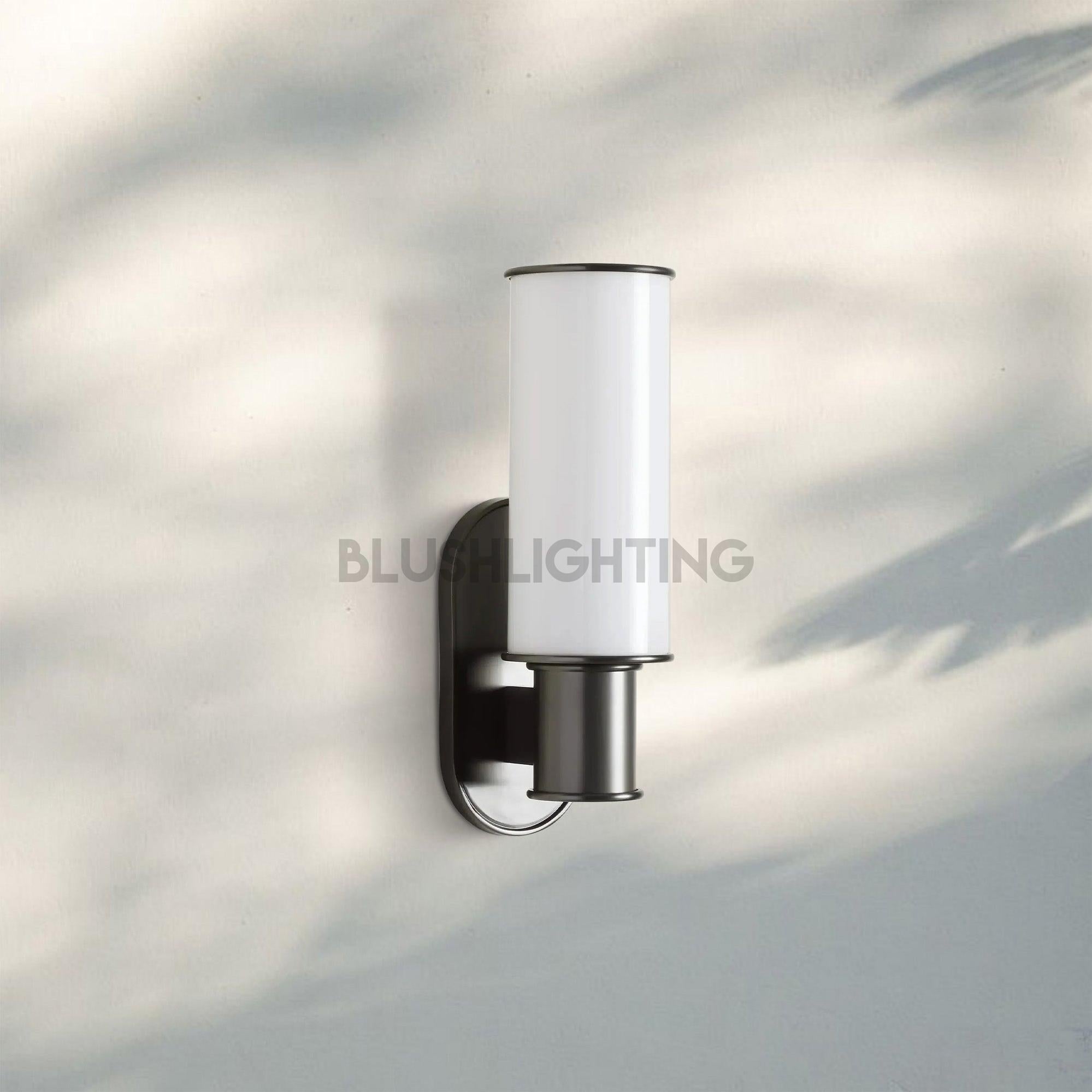 Harline Milk Glass Wall Sconce - BrassBlushlighting