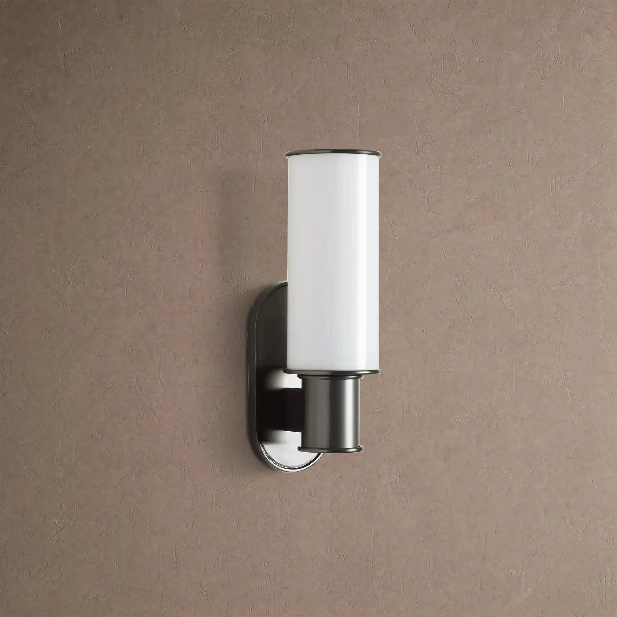 Harline Milk Glass Wall Sconce - BlackBlushlighting