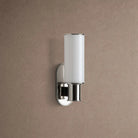 Harline Milk Glass Wall Sconce - NickelBlushlighting