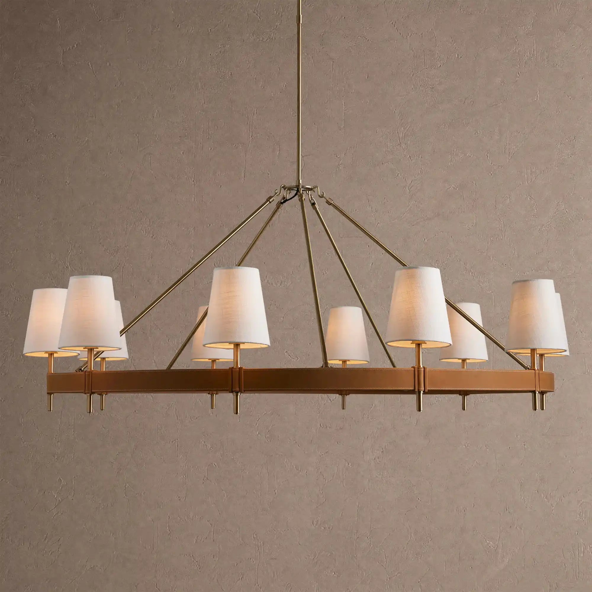 Hasting Round Chandelier 6/8/10-Light - 10-LightBlushlighting