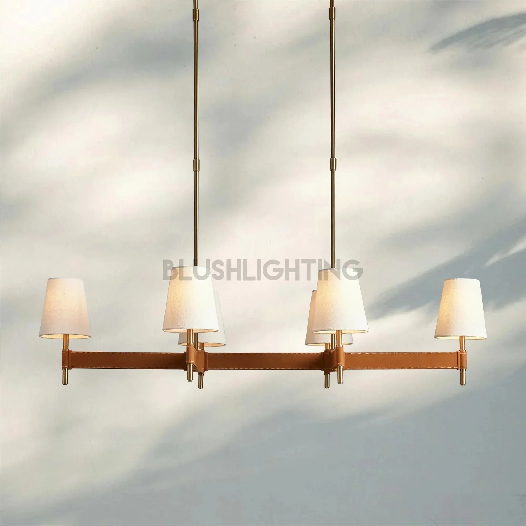 Hastings Linear Chandelier 6/8/10 - Light - 6 - LightBlushlighting