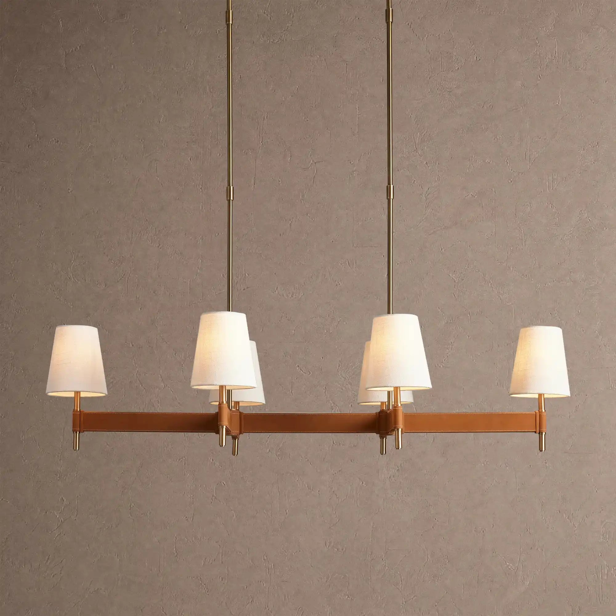 Hastings Linear Chandelier 6/8/10-Light - 6-LightBlushlighting