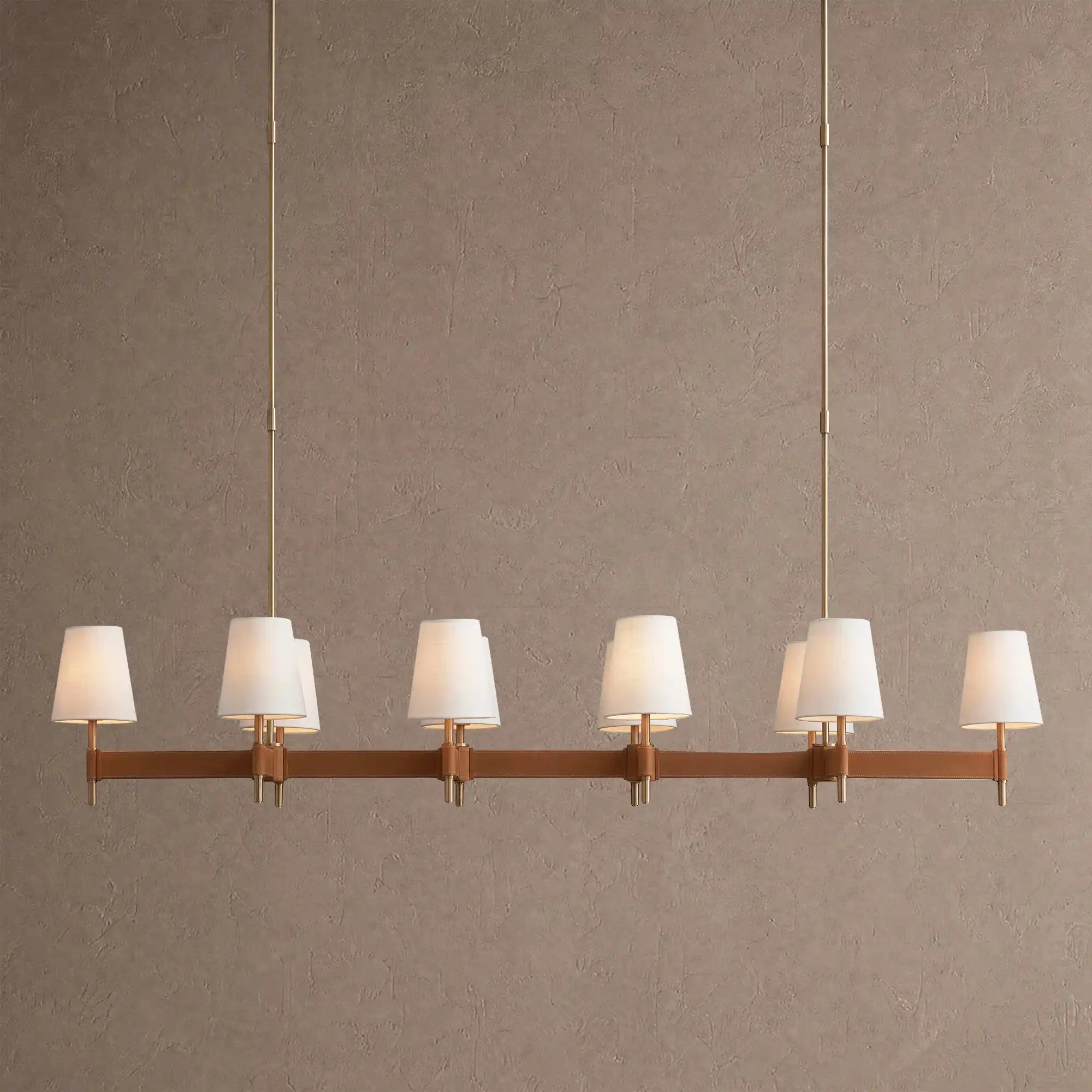 Hastings Linear Chandelier 6/8/10-Light - 10-LightBlushlighting