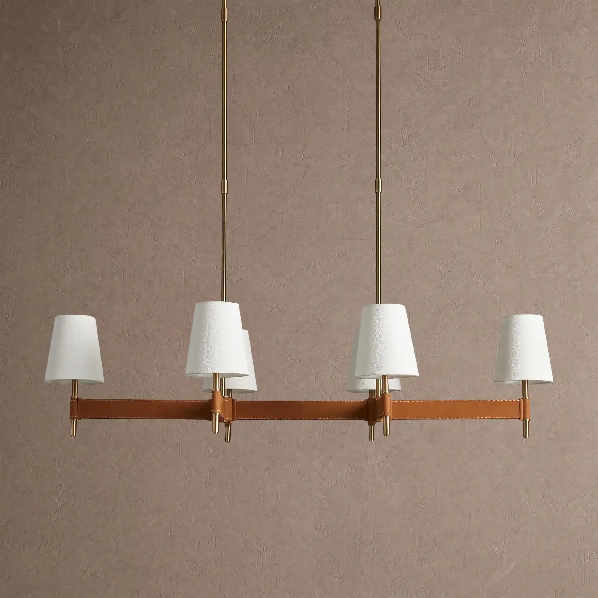 Hastings Linear Chandelier 6/8/10-Light - 6-LightBlushlighting