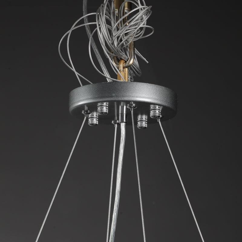 Haze Crystal Round LED Chandelier - Smoke72''Blushlighting