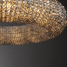 Haze Crystal Round LED Chandelier - Smoke72''Blushlighting