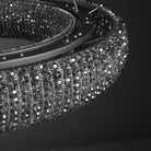 Haze Crystal Round LED Chandelier - Smoke72''Blushlighting