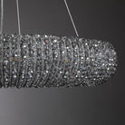Haze Crystal Round LED Chandelier - Smoke72''Blushlighting