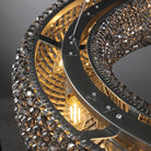 Haze Crystal Round LED Chandelier - Smoke72''Blushlighting