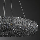 Haze Crystal Round LED Chandelier - Smoke72''Blushlighting