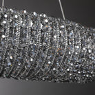 Haze Crystal Round LED Chandelier - Smoke72''Blushlighting