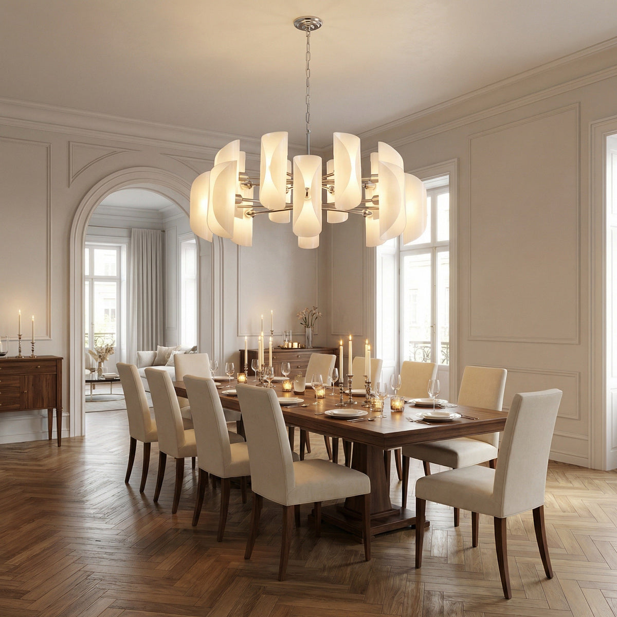 Helena Glamorous Glass Light Pendant 39" - Blushlighting