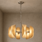 Helena Living Room Chandelier Modern 31" - Smoke Gray GlassBlushlighting