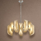 Helena Living Room Chandelier Modern 31" - Smoke Gray GlassBlushlighting