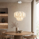 Helena Modern Chrome Chandelier 24" - ClearBlushlighting