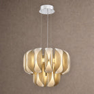 Helena Modern Chrome Chandelier 24" - Smoke GrayBlushlighting