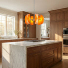 Helena Modern Chrome Glass Pendant Light - ClearBlushlighting